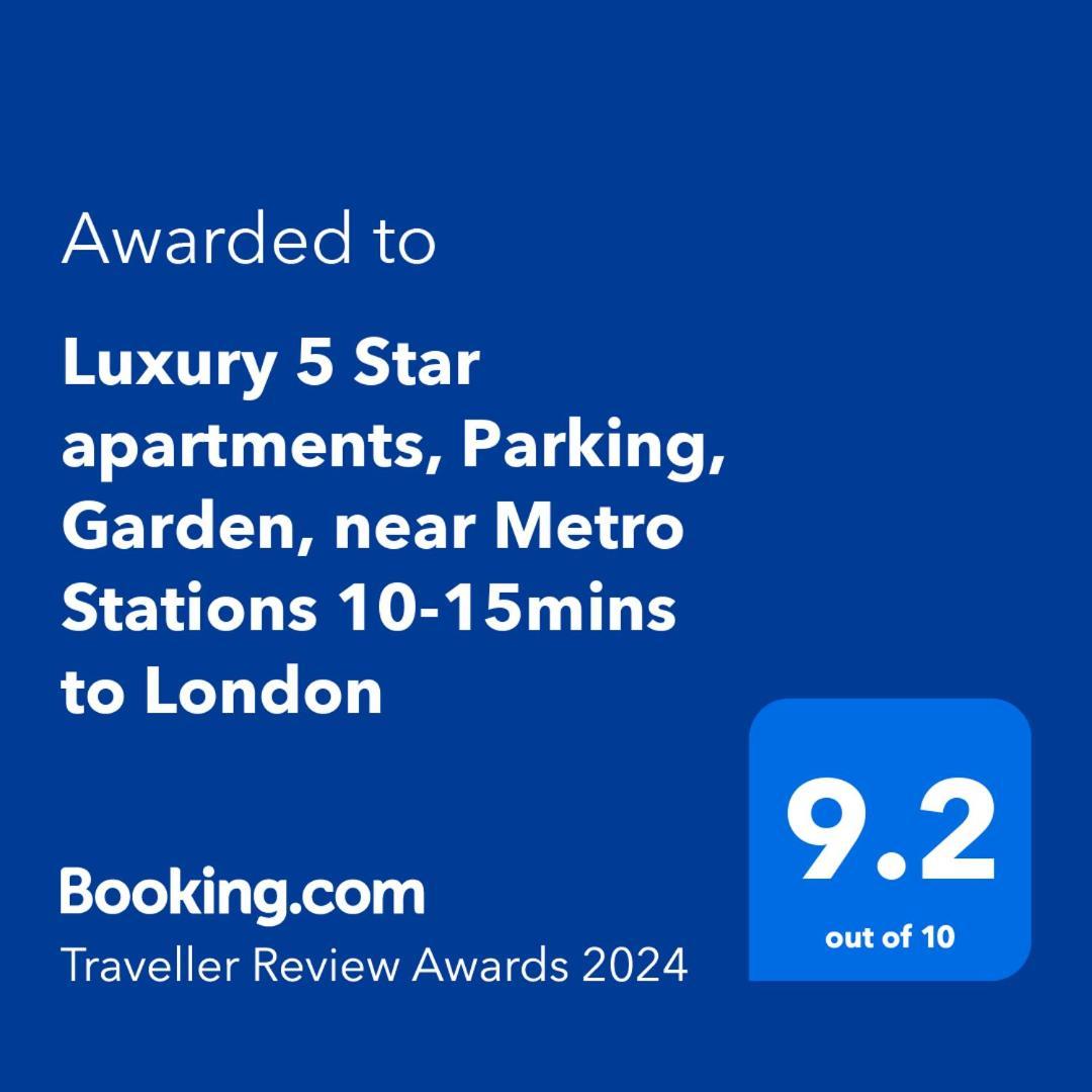 Luxury 5 Star Apartments, Parking, Garden, Near Metro Stations 10-15Mins To London Exterior foto